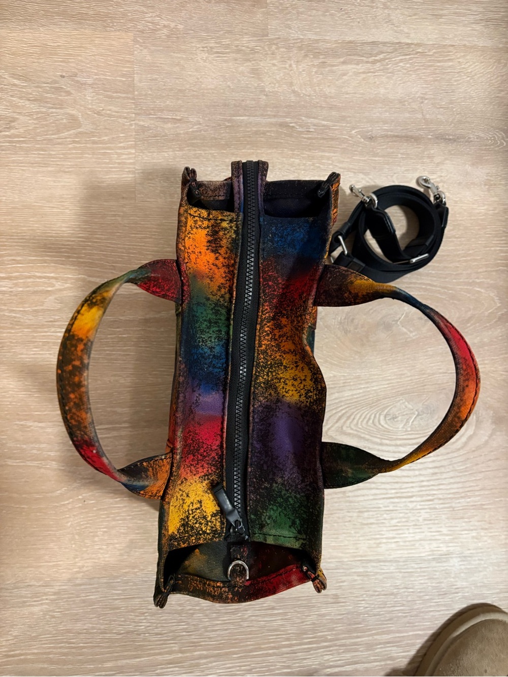 Medium Marc Jacobs Customized The Tote Bag 🌈 Rainbow Splatter - Picture 7 of 10